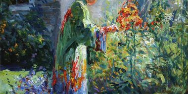 con me, Matilda_Browne In_the_Garden_1915